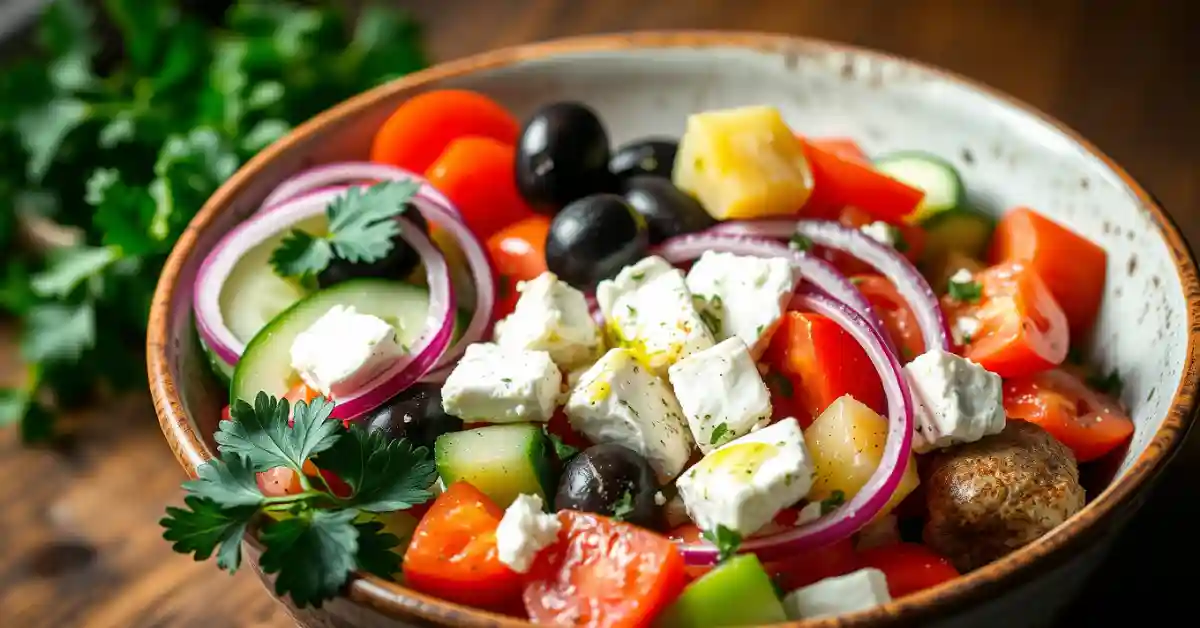 Mediterranean-Salad-Recipes Vibrant Mediterranean Salad