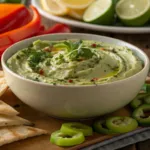 Chimichurri Hummus: The Bold Flavor Fusion You’ll Love 2 Chimichurri hummus dip with fresh herbs and pita bread
