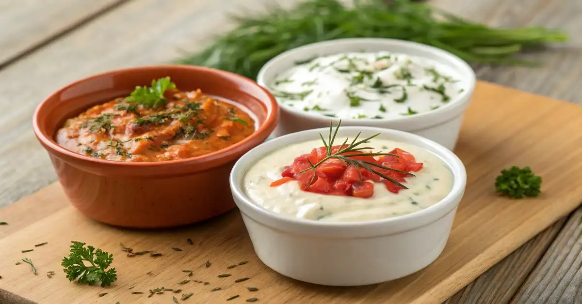 feta-sauce-variations Spicy, herbed, and vegan cheese sauce with feta