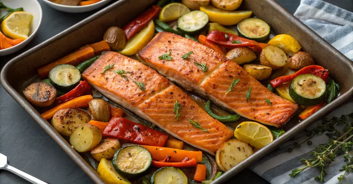Recipes 6 Roasted Vegetables Salmon: The Ultimate One-Pan Healthy Dinner