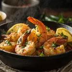 How to Make the Best Lemon and Pepper Shrimp: Ultimate Guide 2 Lemon and pepper shrimp sizzling in a skillet