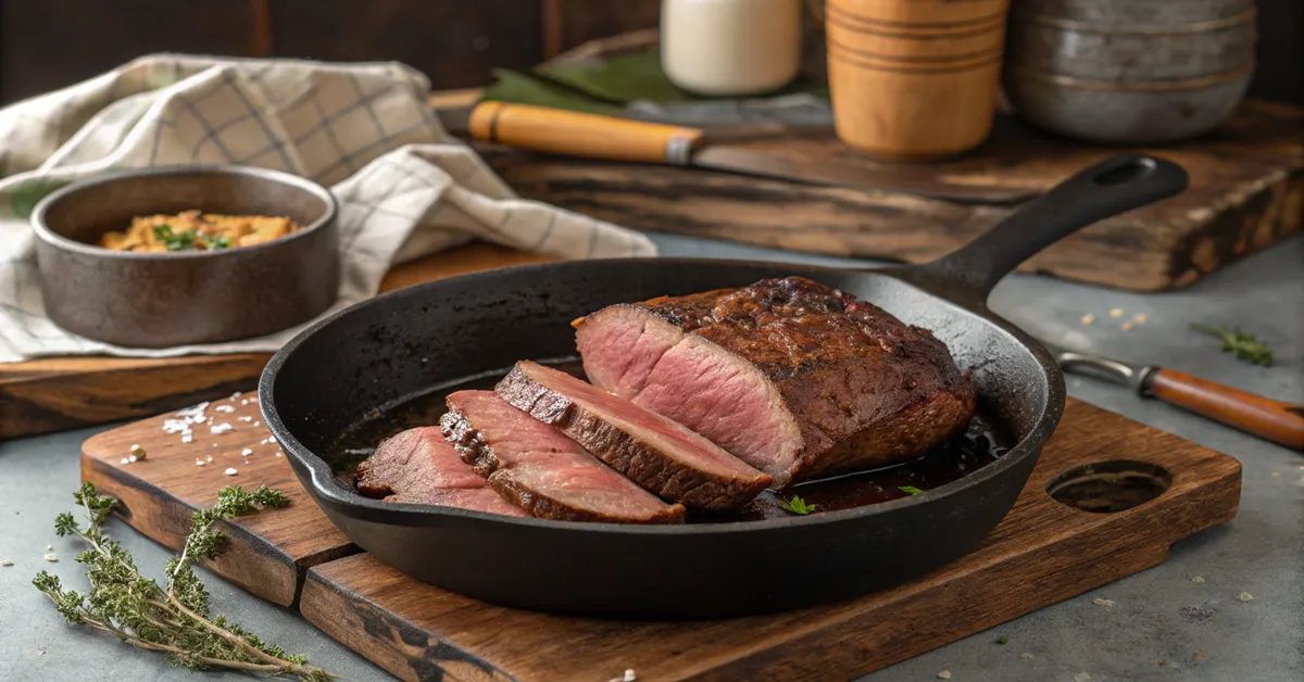 seared-beef-french-onion-casserole Seared beef for beef French onion soup casserole