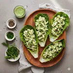 Green goddess chicken salad with fresh herbs