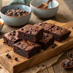 Sweet Potato Brownies:7 Game-Changing Secrets for Amazing 2 Fudgy sweet potato brownies with perfect texture cut into squares on wooden board