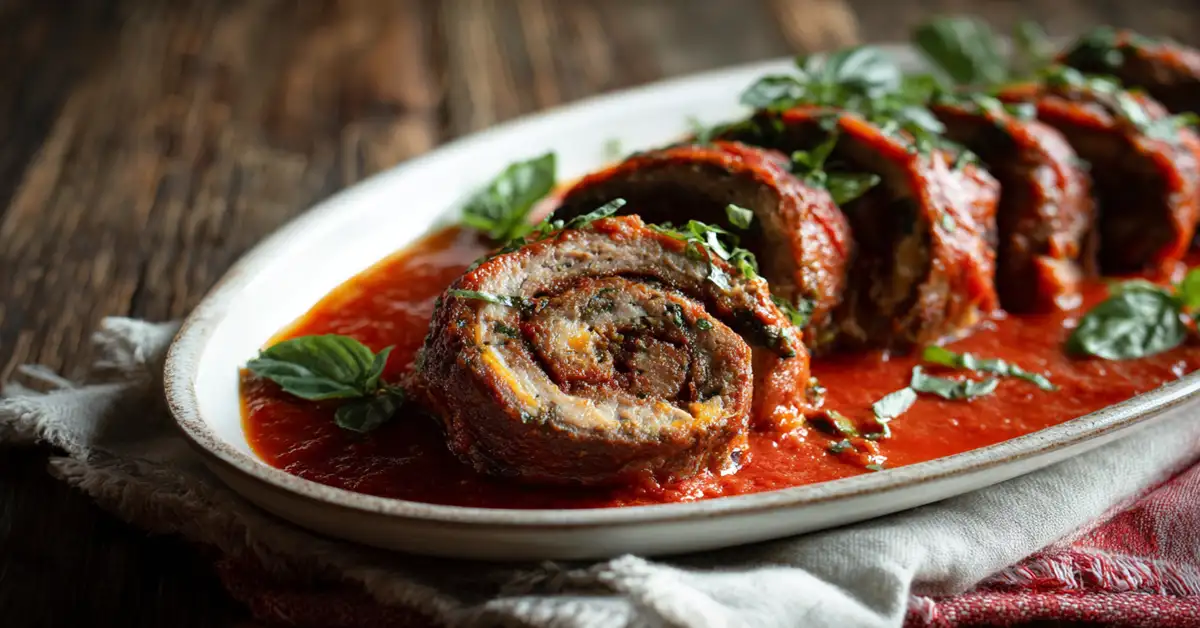 giadas braciole stuffed beef roll hero