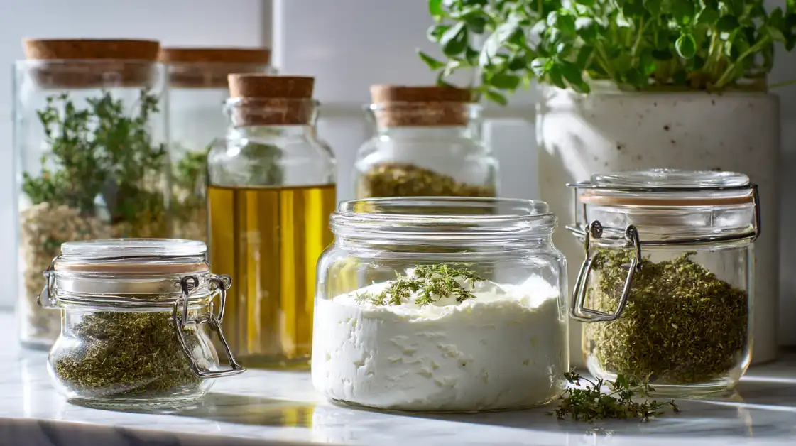 labneh-meal-prep-glass-container Homemade labneh stored in a glass container for weekly meal prep