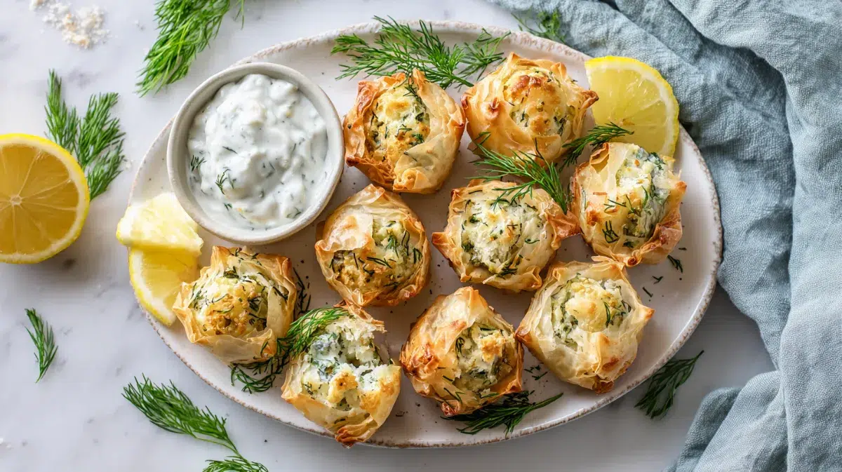 Crispy Spanakopita Bites Hero Shot