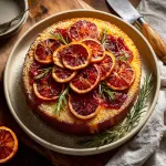Blood Orange and Rosemary Polenta Cake (Serves 10) 1 blood orange rosemary polenta cake