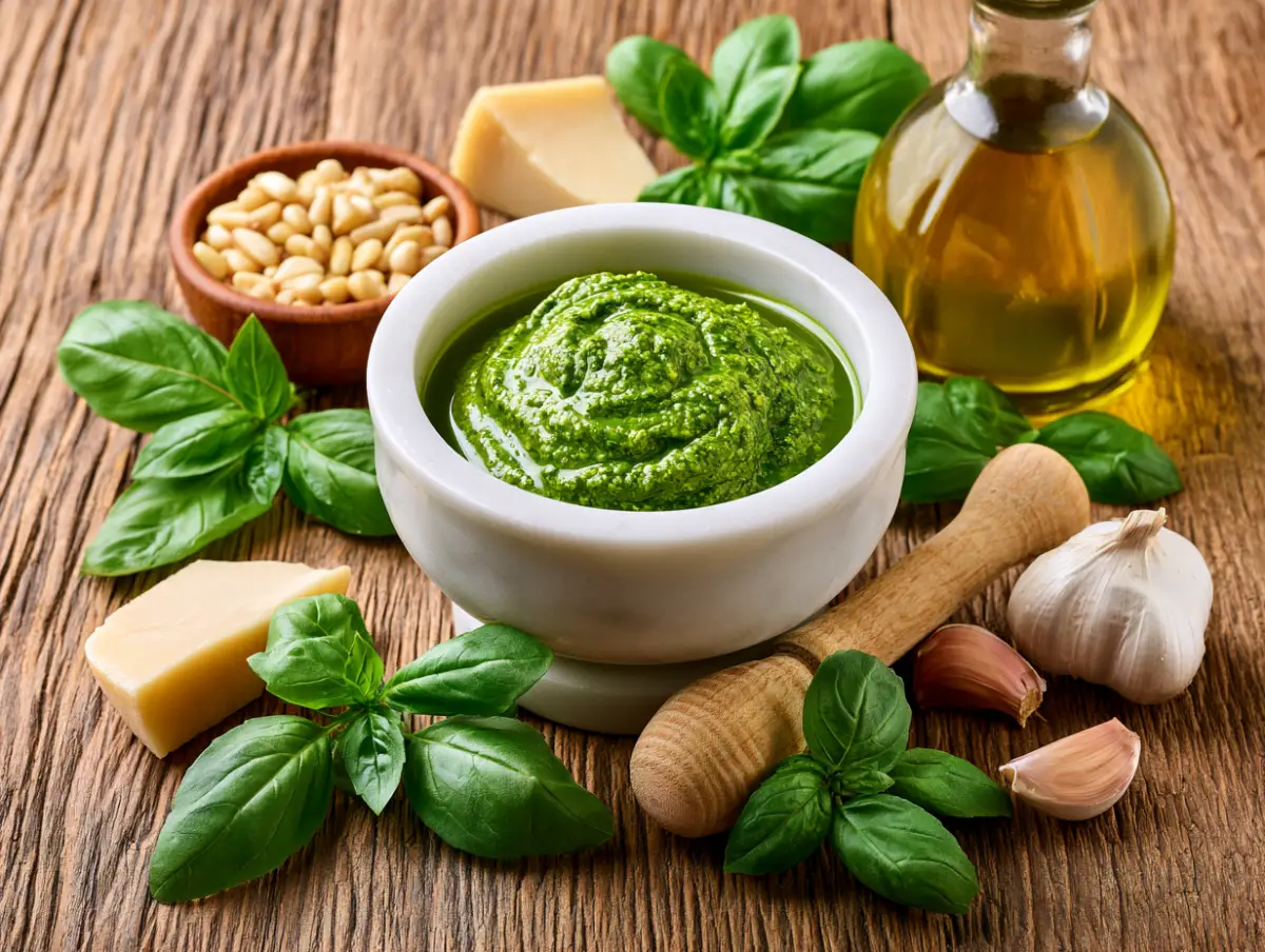 Pesto Genovese Mediterranean dish