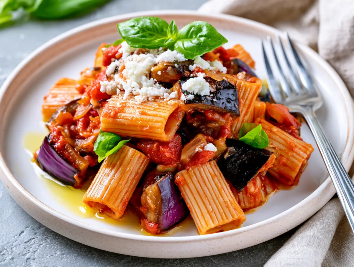 Pasta alla Norma: Sicilian Eggplant Pasta in 40 Minutes 1 Pasta Alla Norma recipe card
