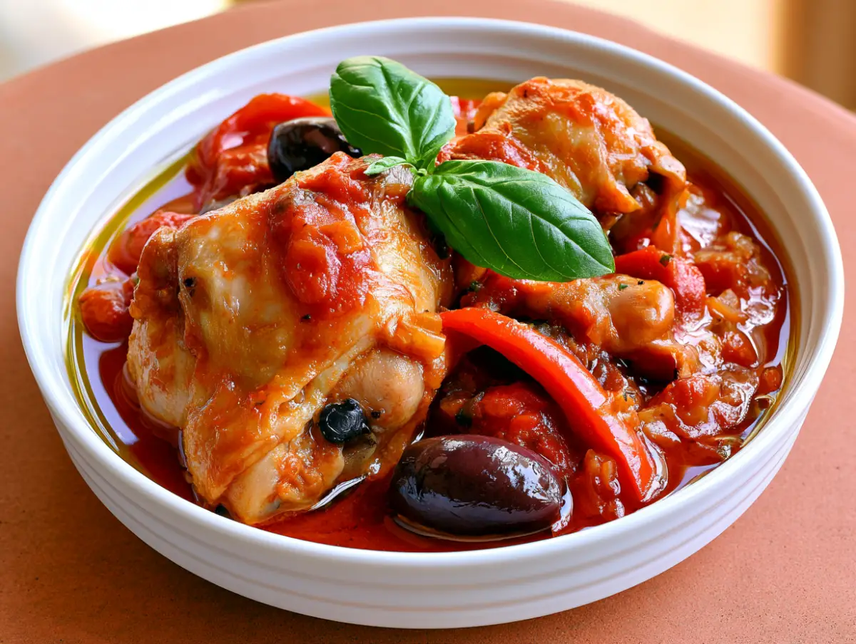 One-Pot Chicken Cacciatore (45 Minutes, Serves 4-6) 1 Chicken Cacciatore recipe card