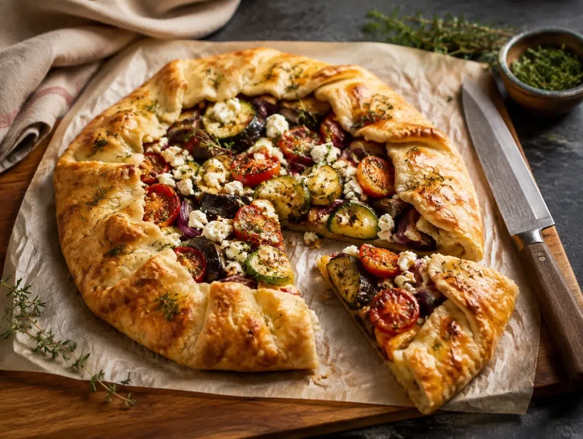 3998 mediterranean roasted vegetable galette
