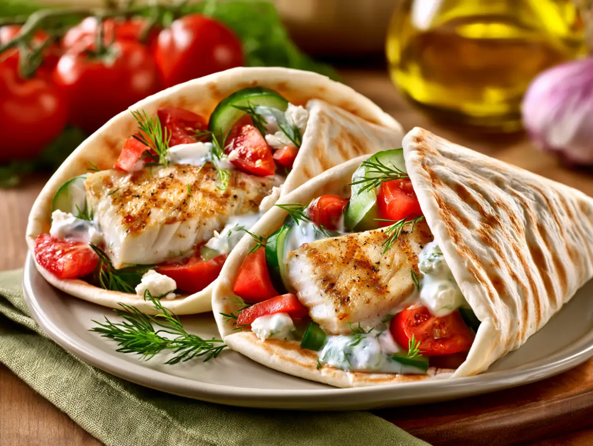 Mediterranean Fish Tacos with Tzatziki (35 Minutes) 1 Fish Tacos With Tzatziki recipe card